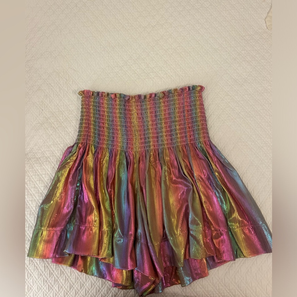 QUEEN OF SPARKLES - Rainbow Mini Skirt. US Size Small. Like new